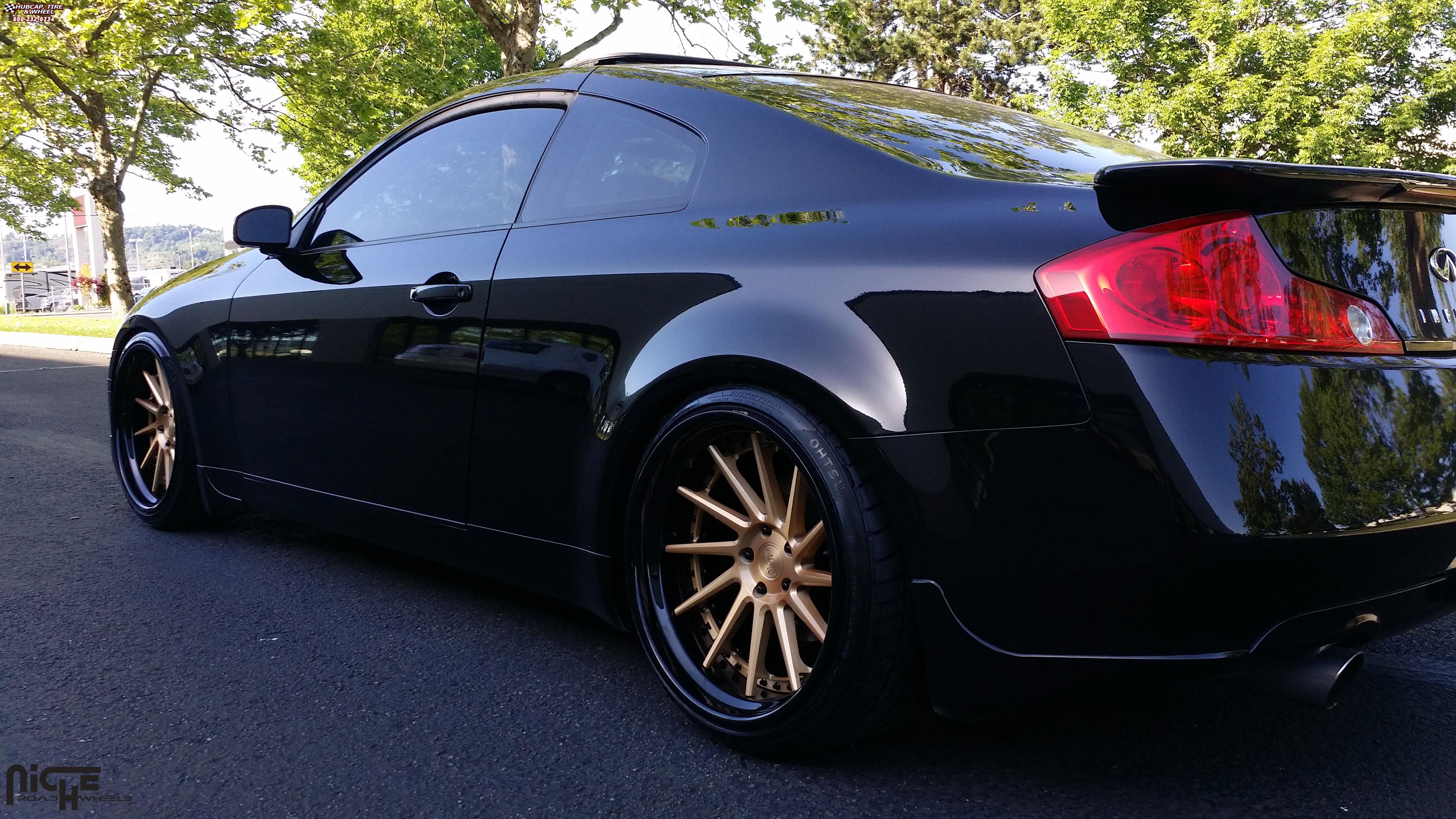 Infiniti G35 Niche Surge Wheels Brushed