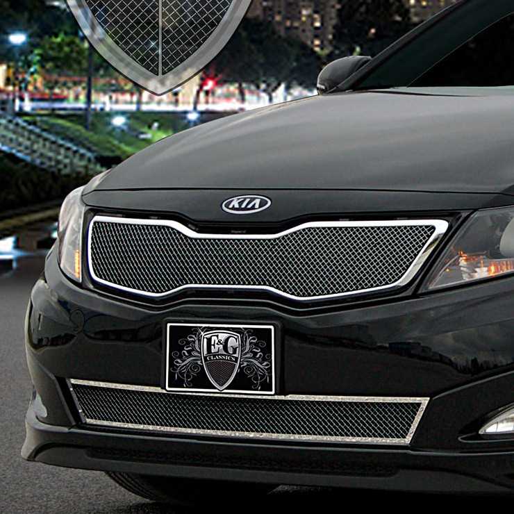 Eandg Classics 2011 2013 Kia Optima Grille 2 Pc Fine Mesh Grille Black