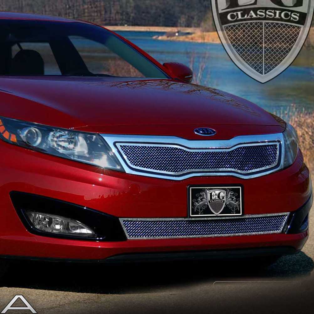 Eandg Classics 2011 2013 Kia Optima Lxex Sedan Grille 2 Pc Fine Mesh