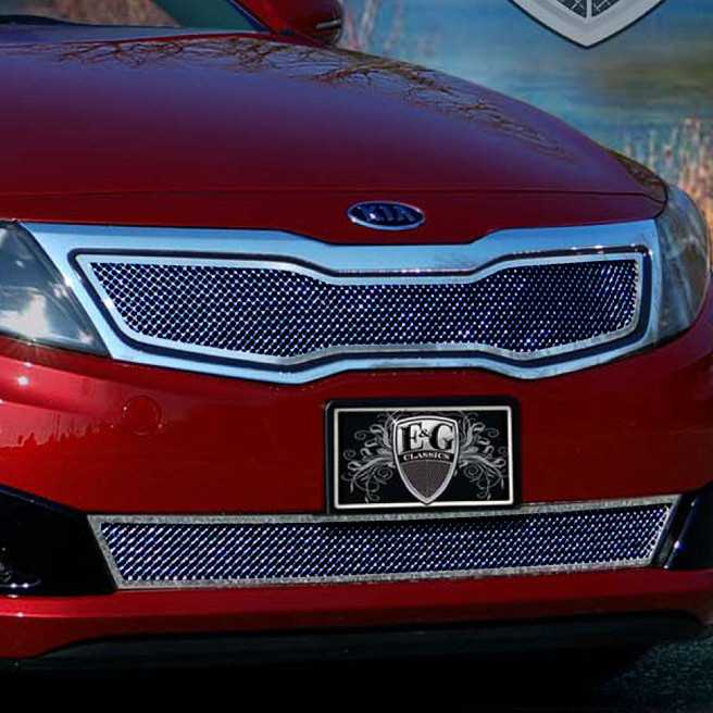 Eandg Classics 2011 2013 Kia Optima Lxex Sedan Grille 2 Pc Fine Mesh