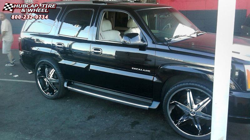 vehicle gallery/cadillac escalade dub big homie iii s177 26 inch  Chrome w/Black Inserts wheels and rims