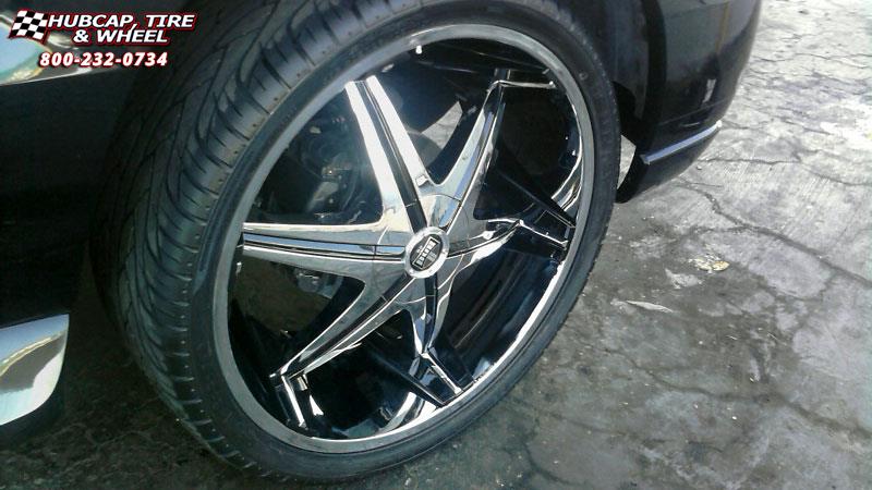 vehicle gallery/cadillac escalade dub big homie iii s177 26 inch  Chrome w/Black Inserts wheels and rims