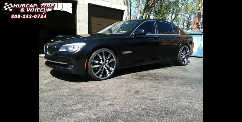 vehicle gallery/bmw 7 series dub c15 technic 22X9 Custom Color Finish wheels and rims