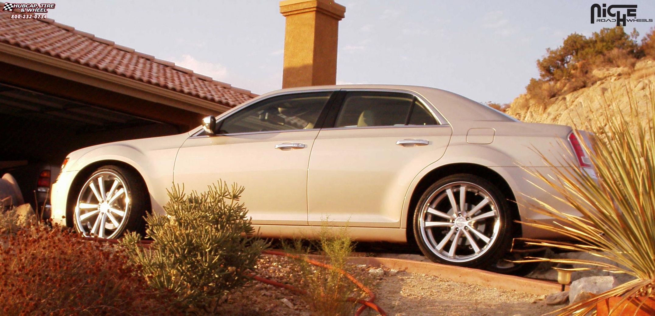 vehicle gallery/chrysler 300c niche concourse m886  Silver & Machined/Chrome Stainless wheels and rims