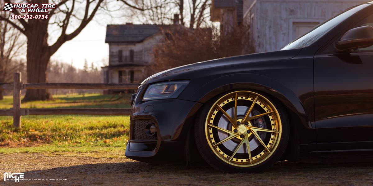 vehicle gallery/audi sq5 niche invert 22x105  Hi Lust Polish | Gold Tint wheels and rims