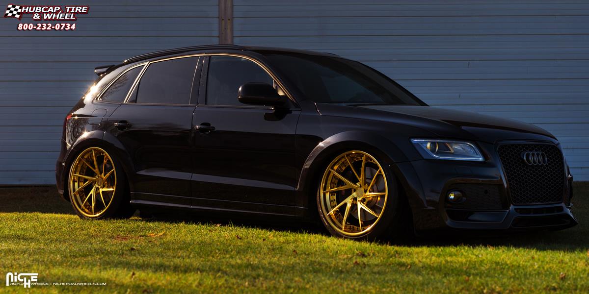 vehicle gallery/audi sq5 niche invert 22x105  Hi Lust Polish | Gold Tint wheels and rims