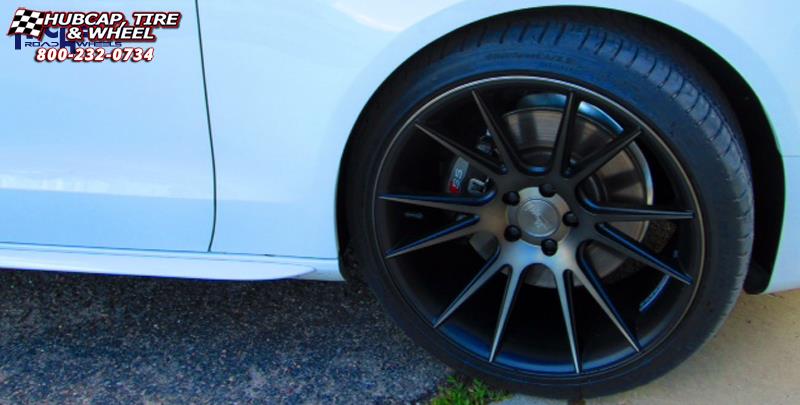 vehicle gallery/audi s5 niche vicenza m153 20x105  Black & Machined with Dark Tint wheels and rims