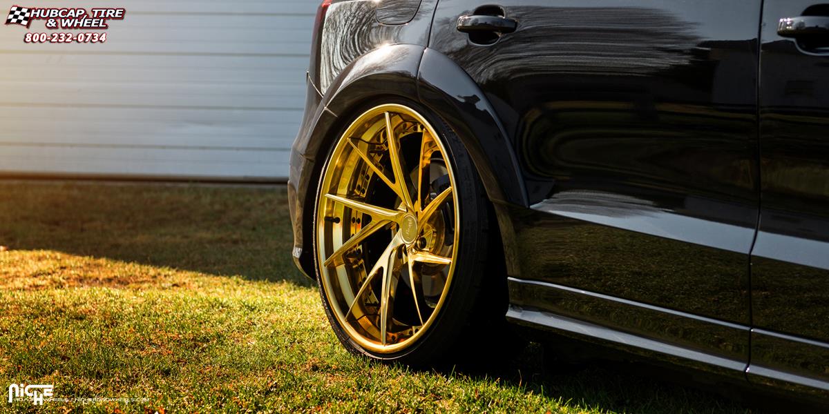 vehicle gallery/audi sq5 niche invert 22x105  Hi Lust Polish | Gold Tint wheels and rims