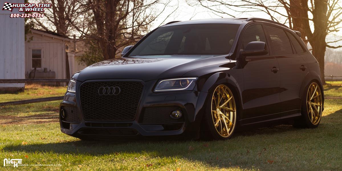 vehicle gallery/audi sq5 niche invert 22x105  Hi Lust Polish | Gold Tint wheels and rims