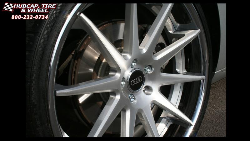 vehicle gallery/audi a8 dub x 47 22x9  Silver wheels and rims