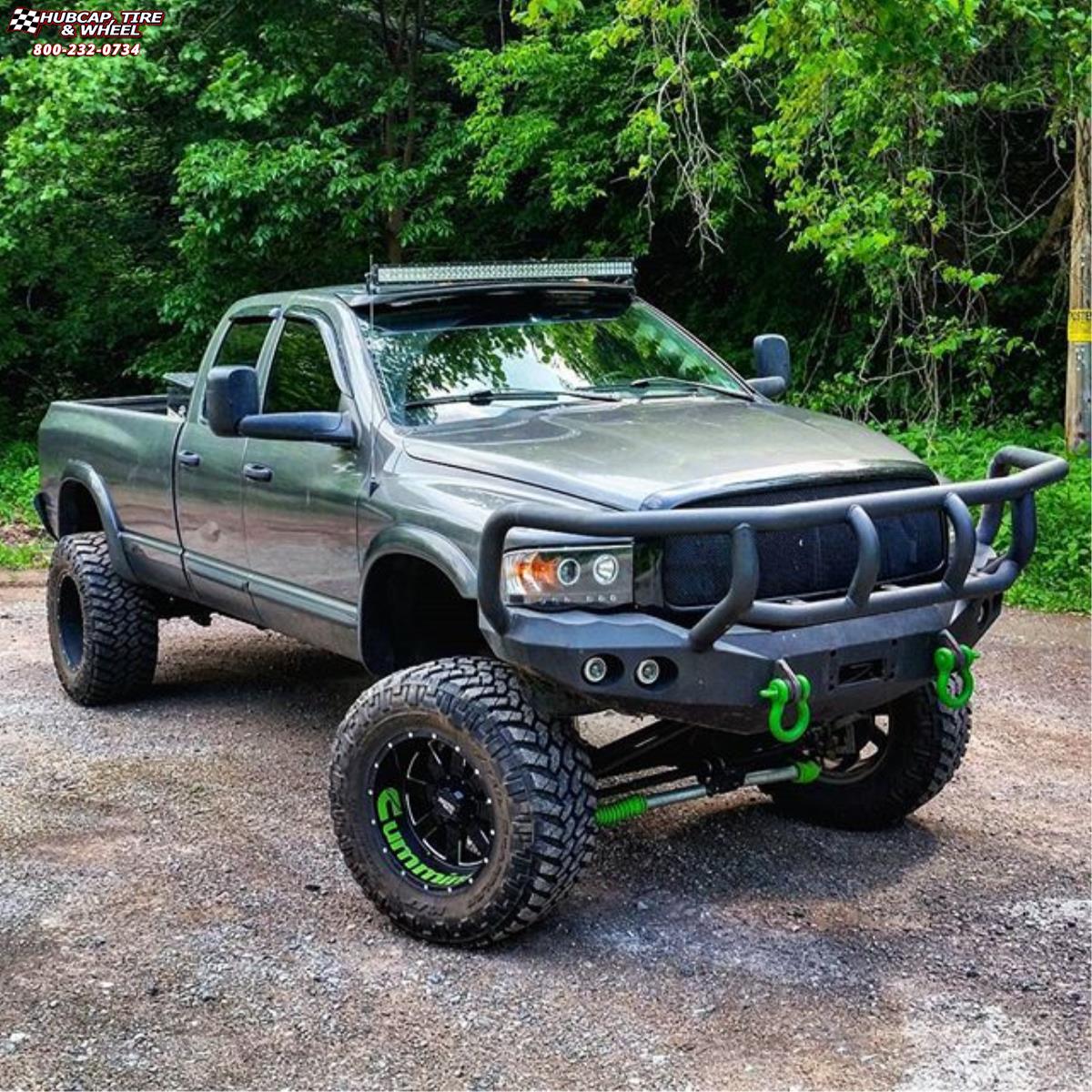 vehicle gallery/ram 1500 moto metal mo962  Gloss Black & Milled wheels and rims