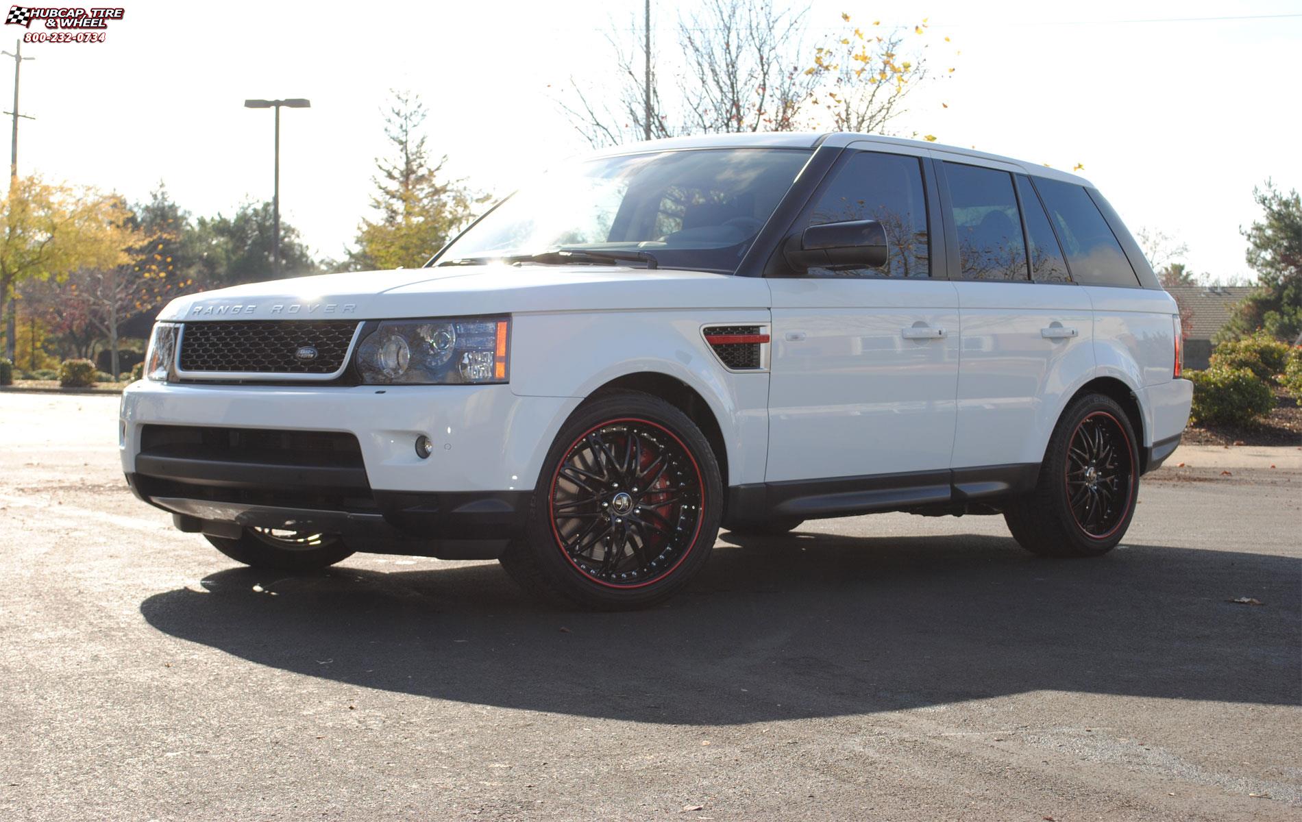 vehicle gallery/land rover range rover dub x18 palazzo  Chrome w/ green accents wheels and rims