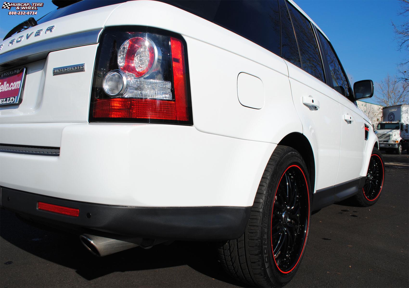 vehicle gallery/land rover range rover dub x18 palazzo  Chrome w/ green accents wheels and rims