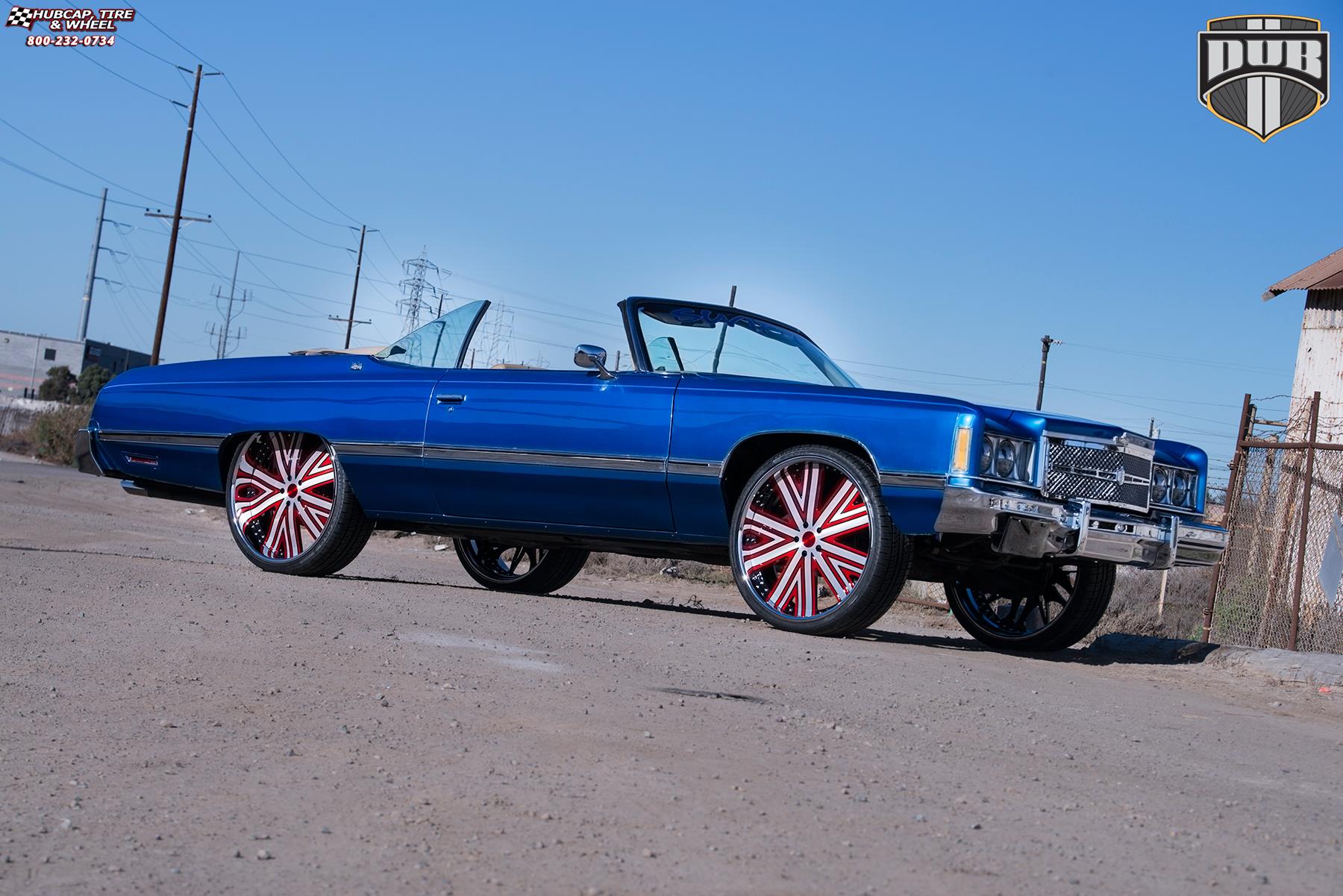 vehicle gallery/chevrolet caprice dub x88 draft 26X9  Brushed face w/ green accents, chrome lip wheels and rims