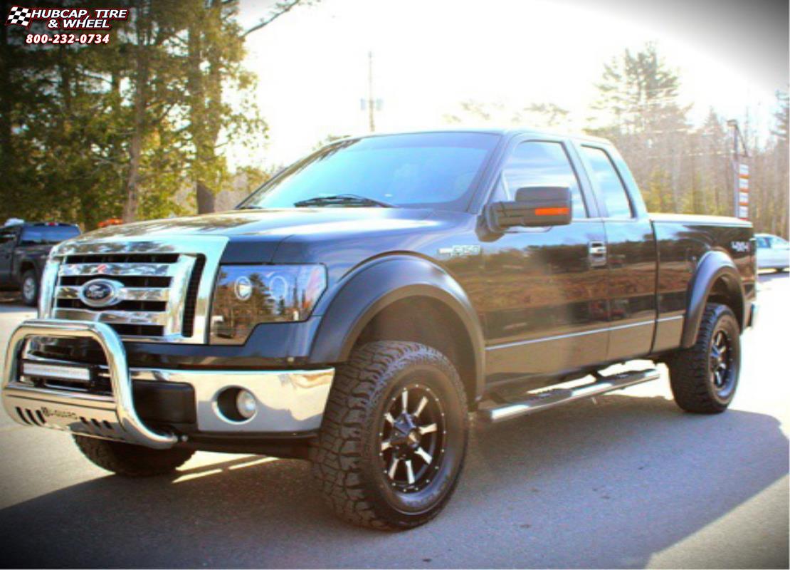 vehicle gallery/ford f 150 moto metal mo970  Gloss Black Machined Face wheels and rims