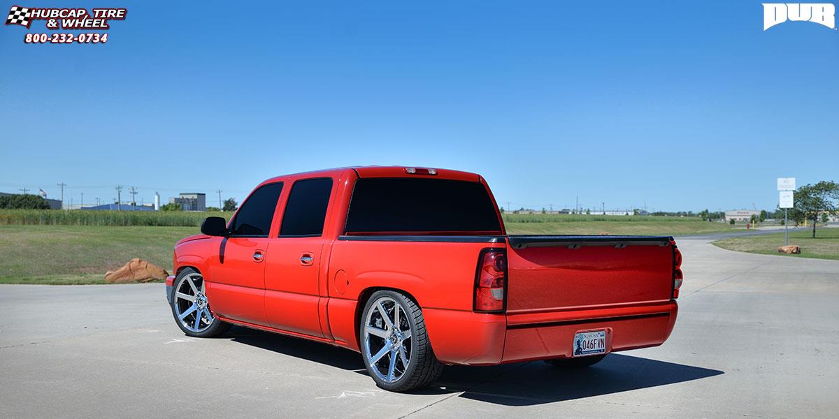 vehicle gallery/chevrolet silverado 1500 dub future s126 22X10  Chrome wheels and rims