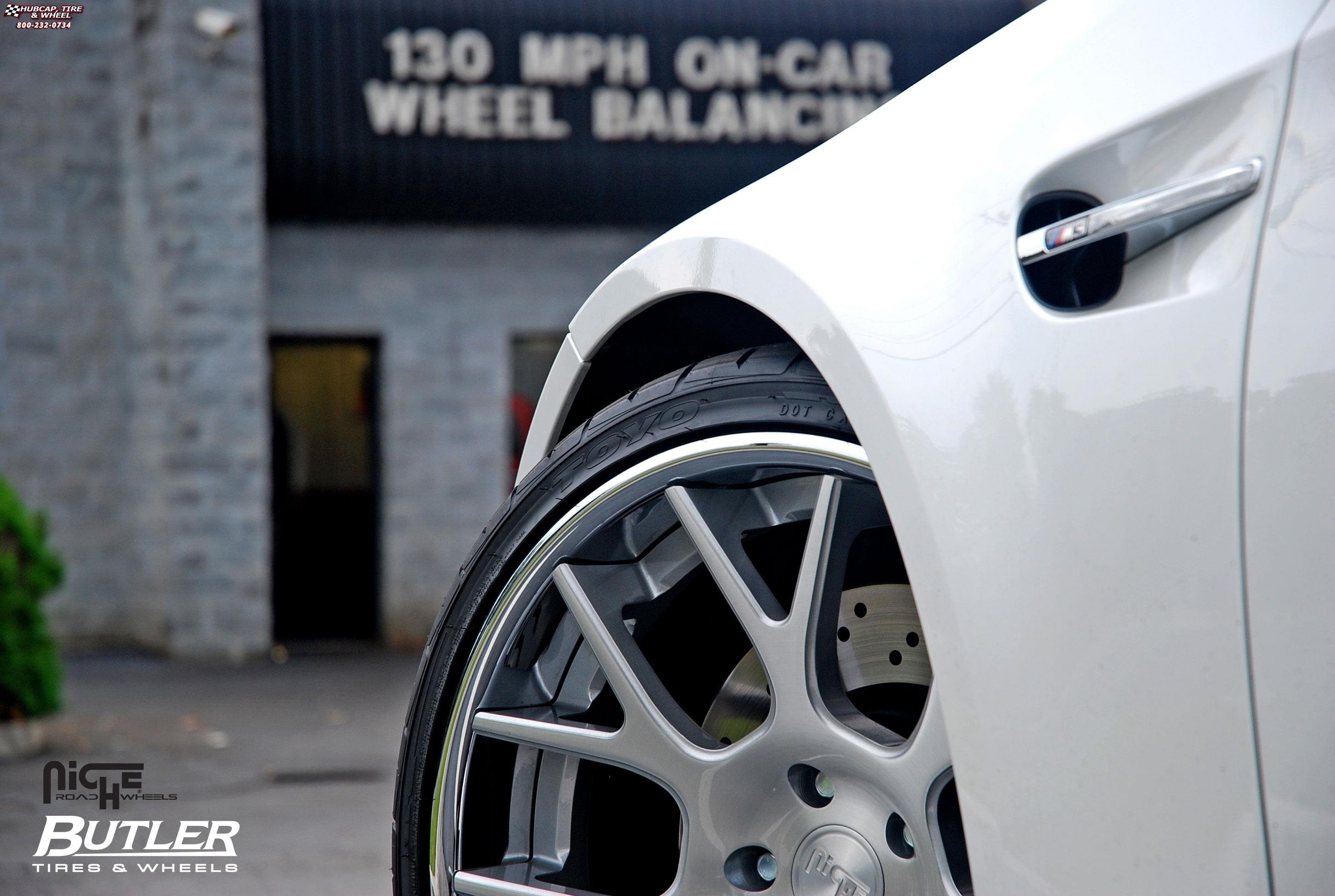 vehicle gallery/bmw m3 niche pulse  Brushed wheels and rims