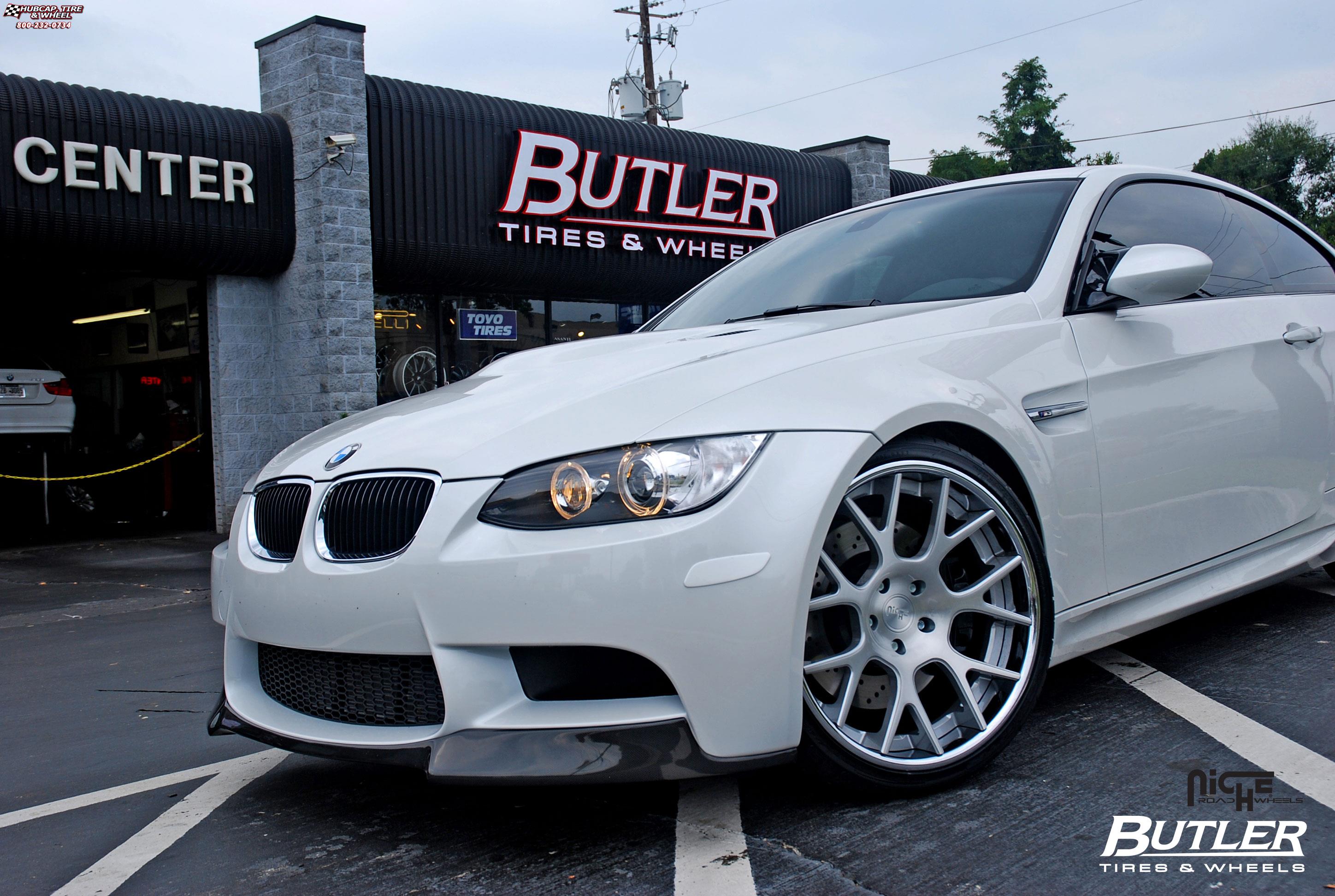 vehicle gallery/bmw m3 niche pulse  Brushed wheels and rims