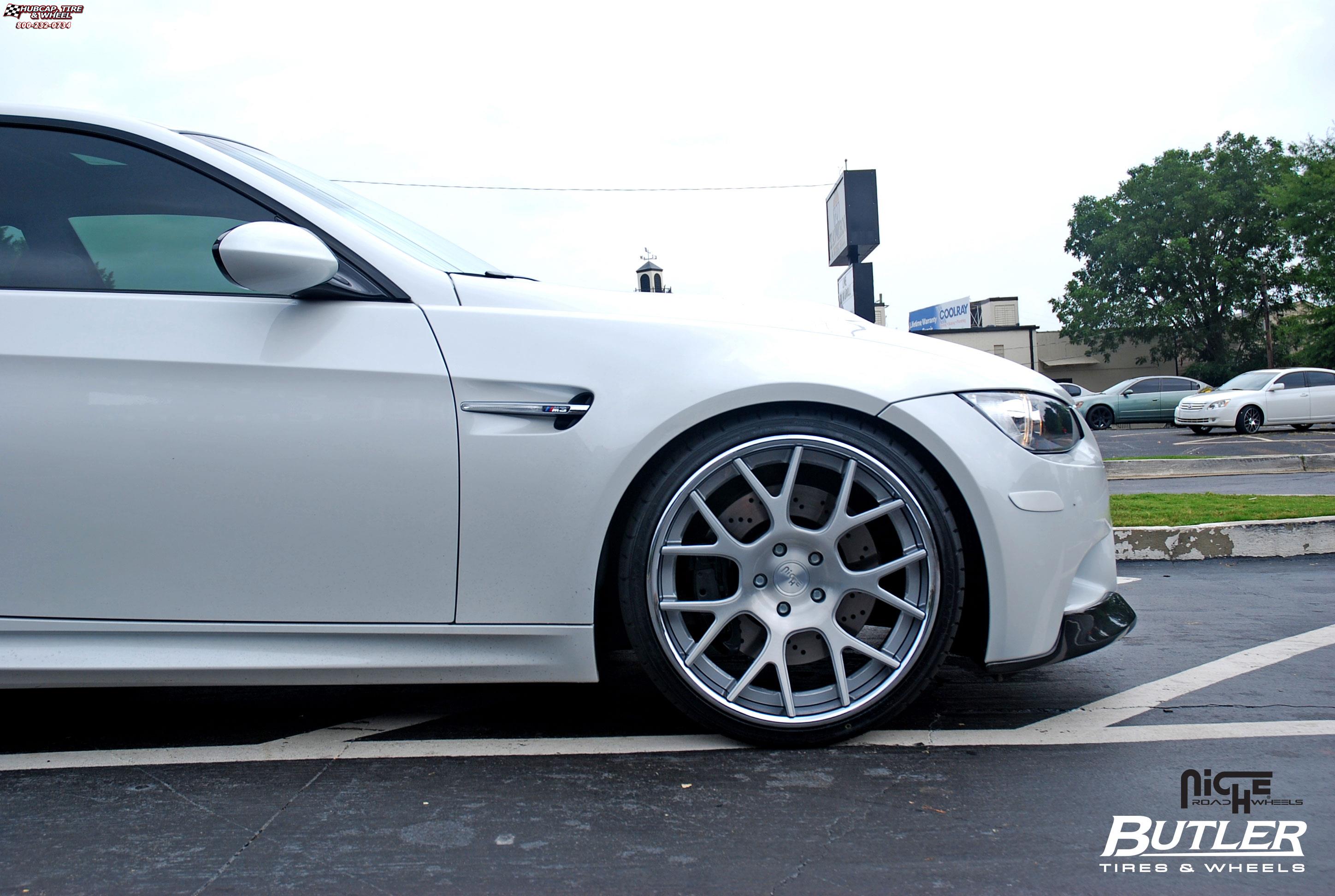 vehicle gallery/bmw m3 niche pulse  Brushed wheels and rims