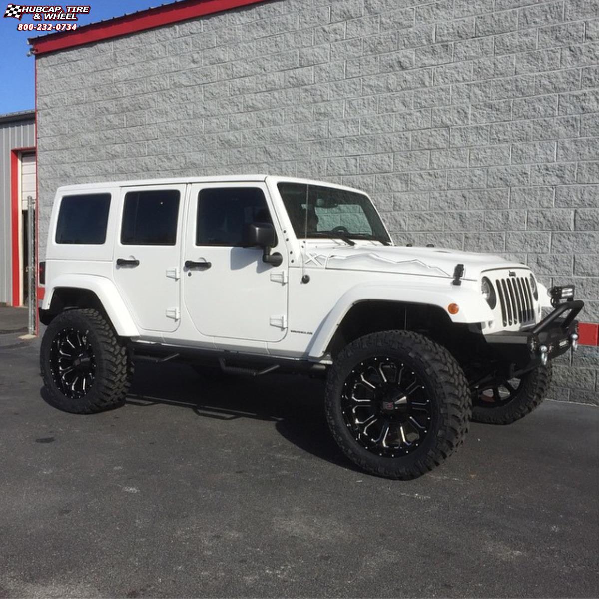 Jeep Wrangler XD Series XD806 Bomb Wheels Gloss Black Milled