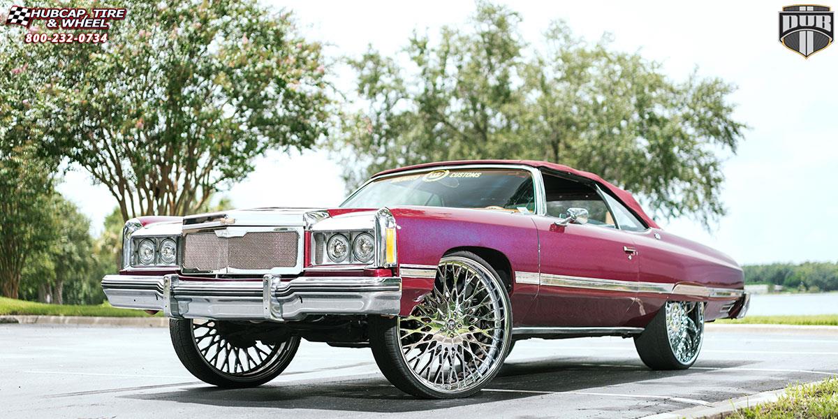 vehicle gallery/chevrolet impala dub x90 salante 28X10  Polished wheels and rims