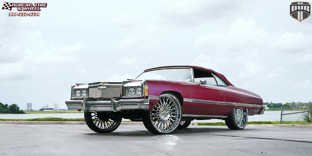 vehicle gallery/chevrolet impala dub x90 salante 28X10  Polished wheels and rims