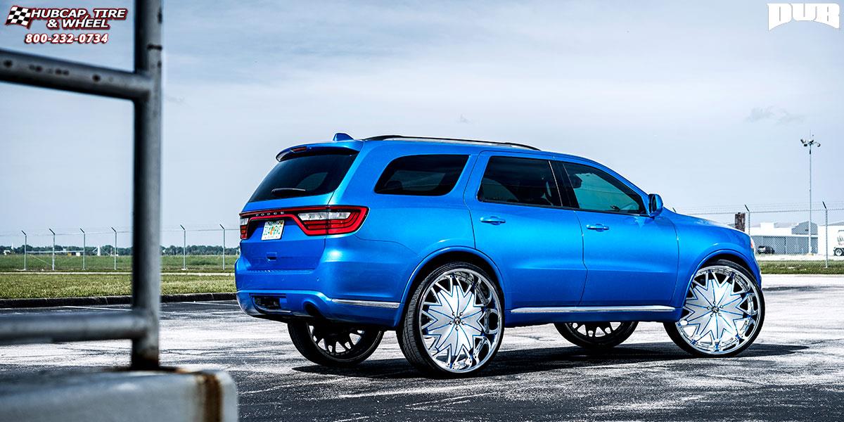 vehicle gallery/dodge durango dub xb7 xxx 30X10  Brushed Face | Hi Luster Polished Windows wheels and rims