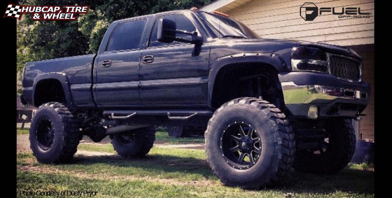 vehicle gallery/gmc sierra 2500hd fuel maverick d262 0X0  Black & Milled wheels and rims