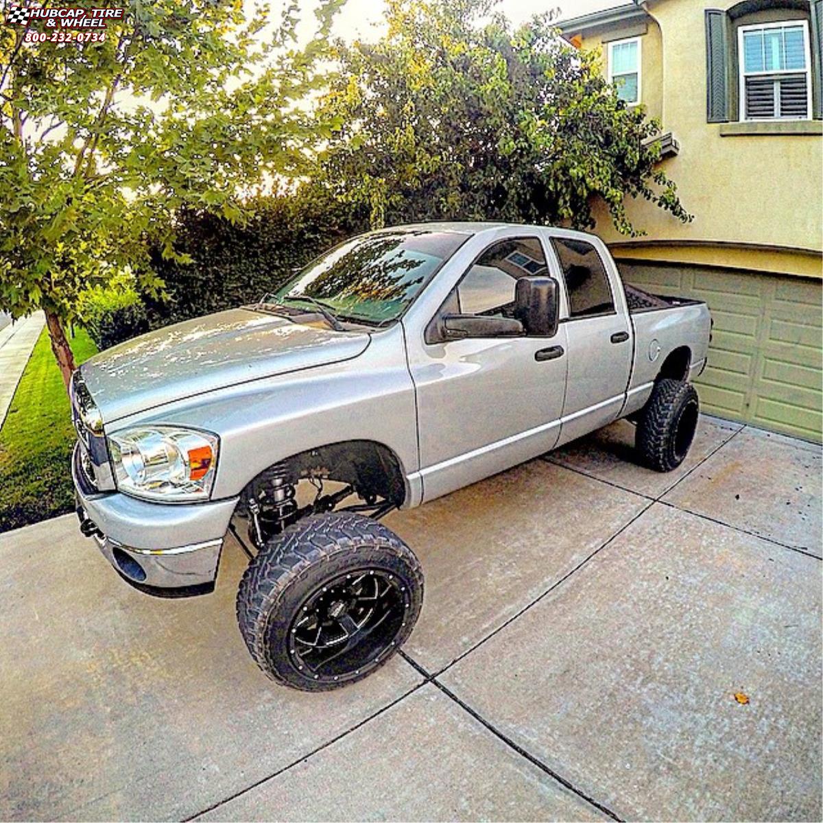 vehicle gallery/ram 1500 moto metal mo962  Gloss Black & Milled wheels and rims