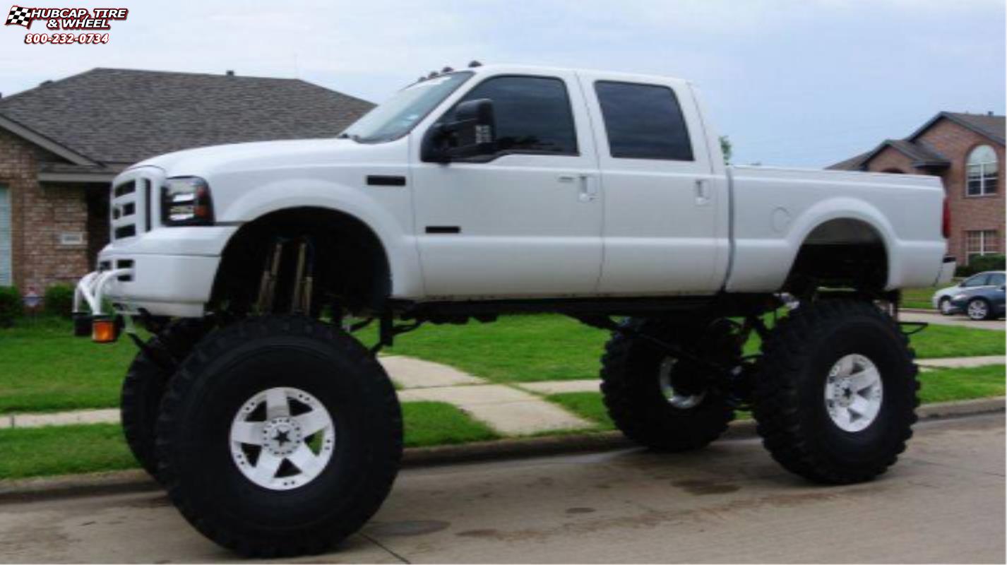 vehicle gallery/ford f 250 xd series xd775 rockstar x  White wheels and rims