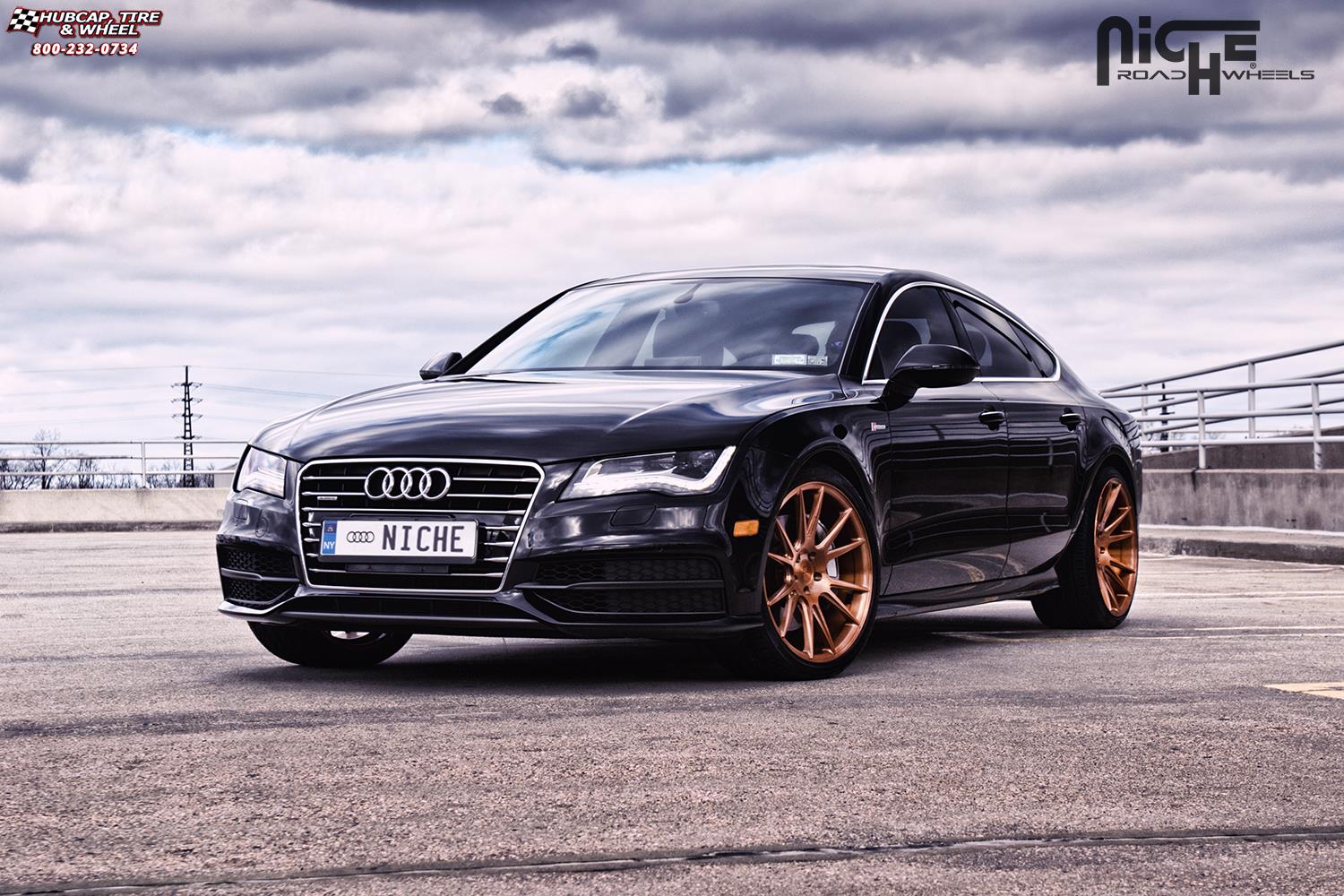 vehicle gallery/audi a7 niche vicenza 20x9  Brushed | Transparent Copper 1 wheels and rims