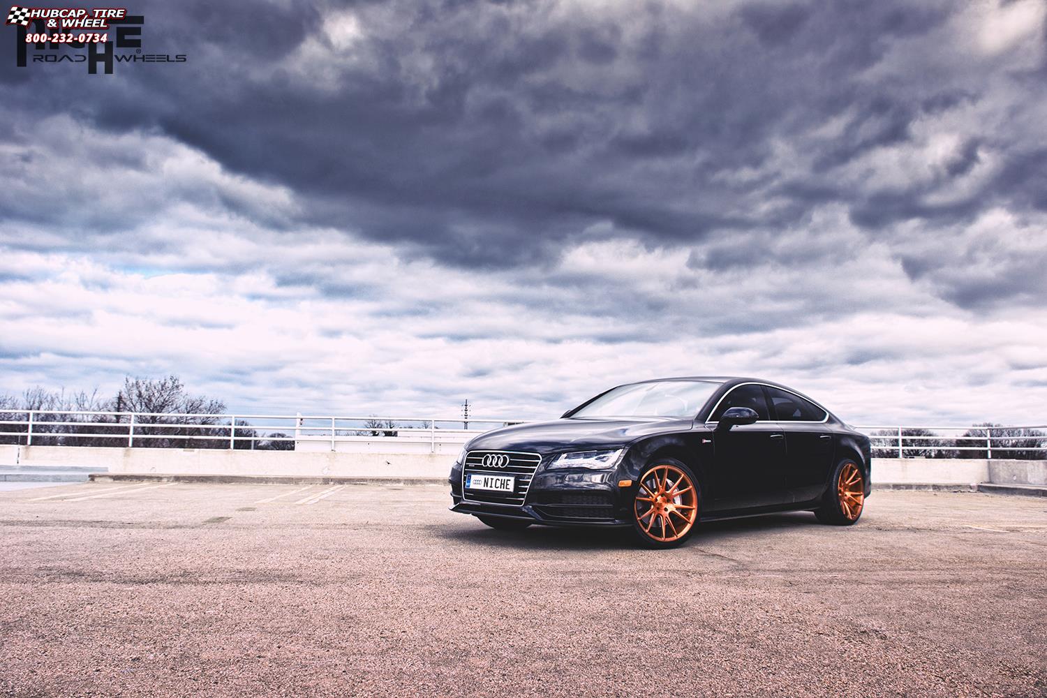 vehicle gallery/audi a7 niche vicenza 20x9  Brushed | Transparent Copper 1 wheels and rims