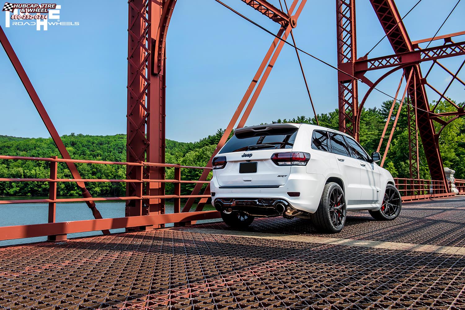 vehicle gallery/jeep cherokee srt8 niche misano 22x105  Candy Black wheels and rims