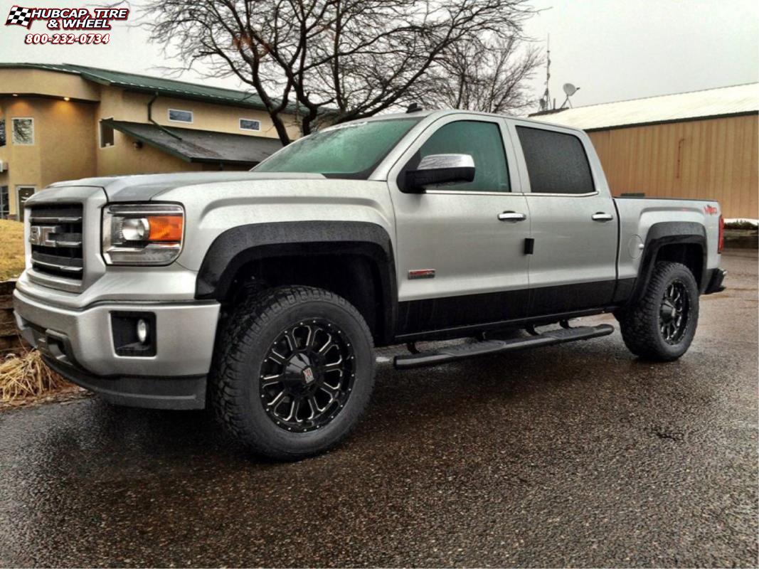 GMC Sierra 2500 HD XD Series XD806 Bomb Gloss Black Milled