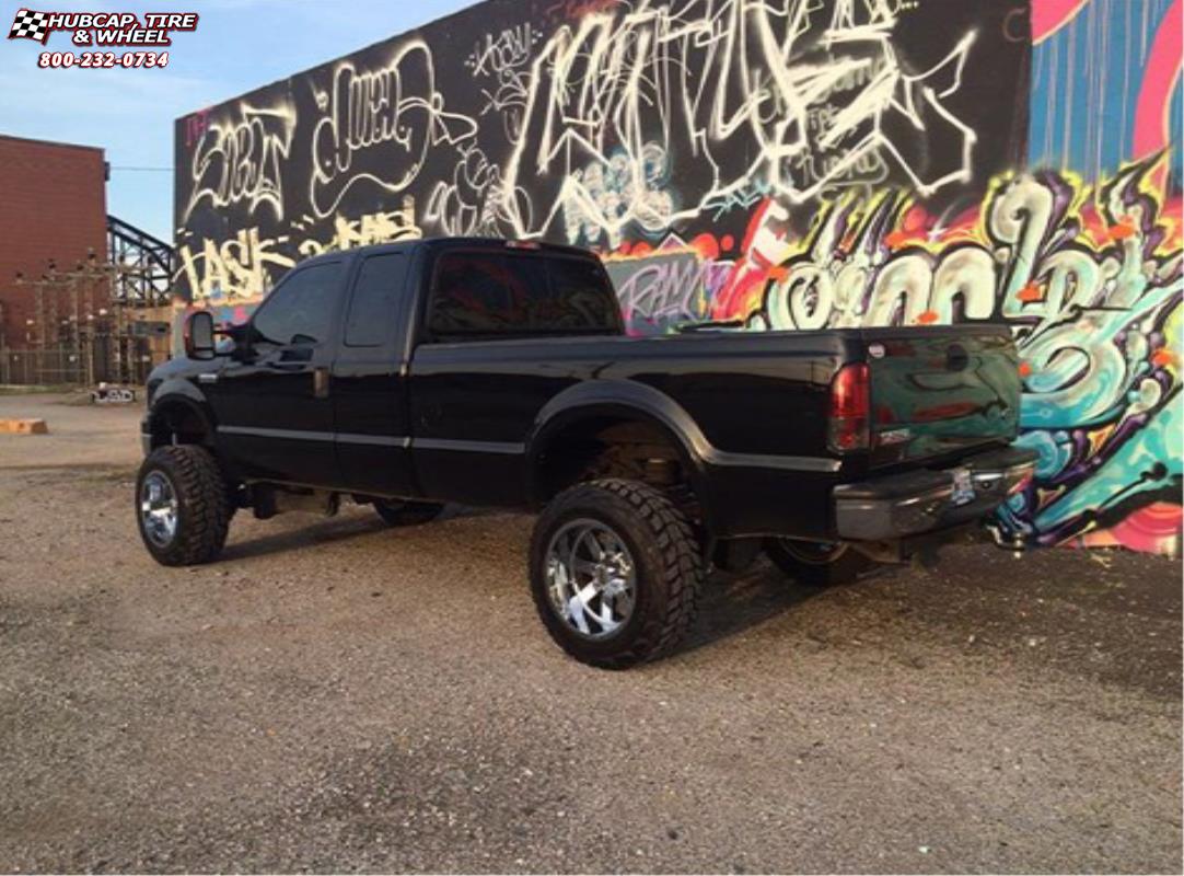 vehicle gallery/ford f250 moto metal mo962  Chrome wheels and rims