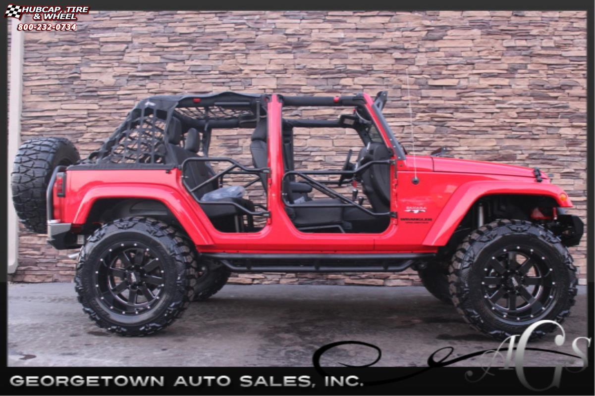 vehicle gallery/jeep wrangler moto metal mo962  Gloss Black & Milled wheels and rims