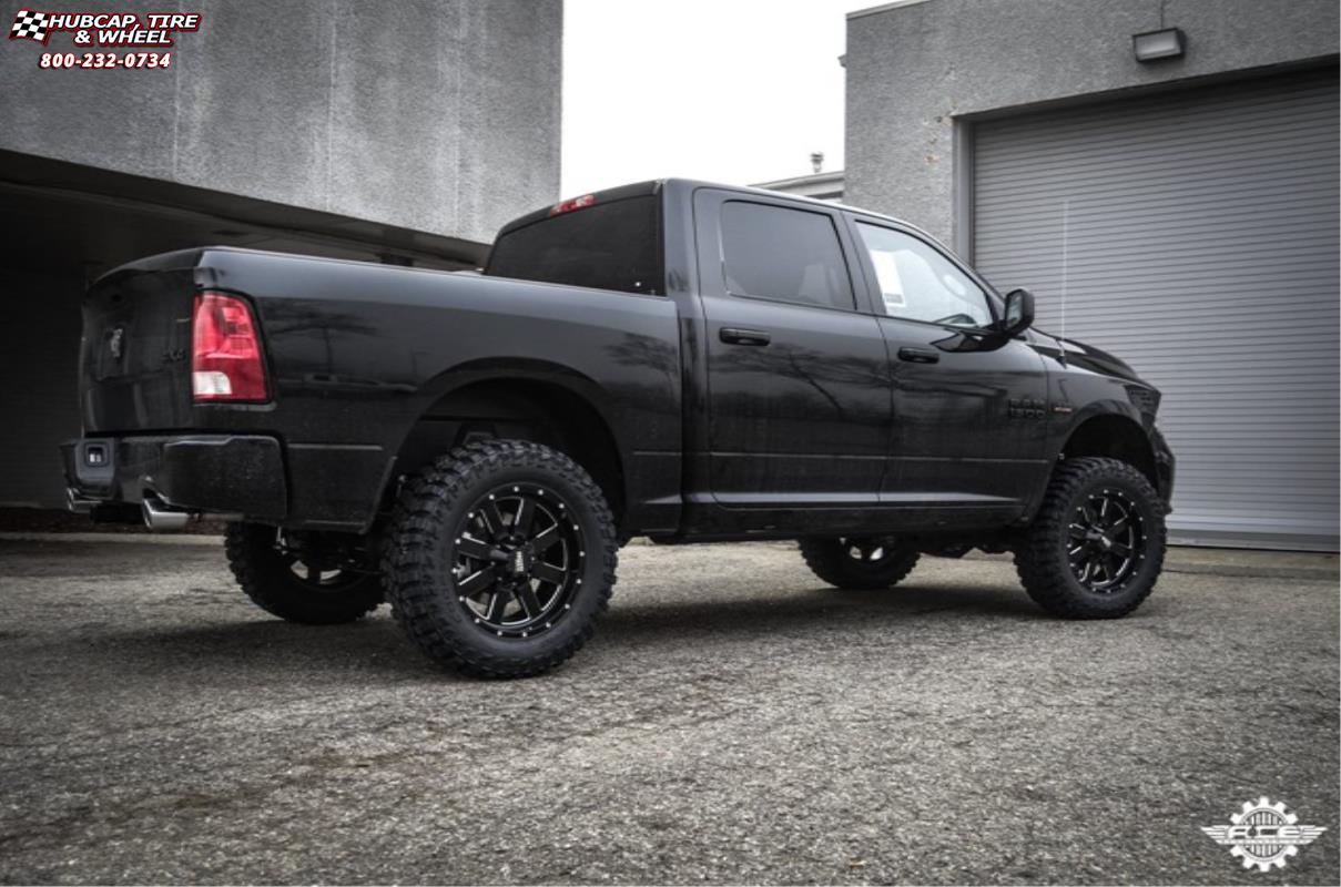 vehicle gallery/ram 1500 moto metal mo962  Gloss Black & Milled wheels and rims