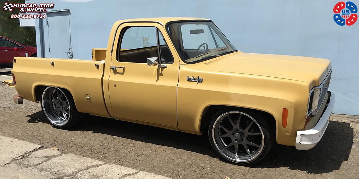 Chevrolet C-10 US Mags PT.1-U701 Wheels Matte Gunmetal | Polished