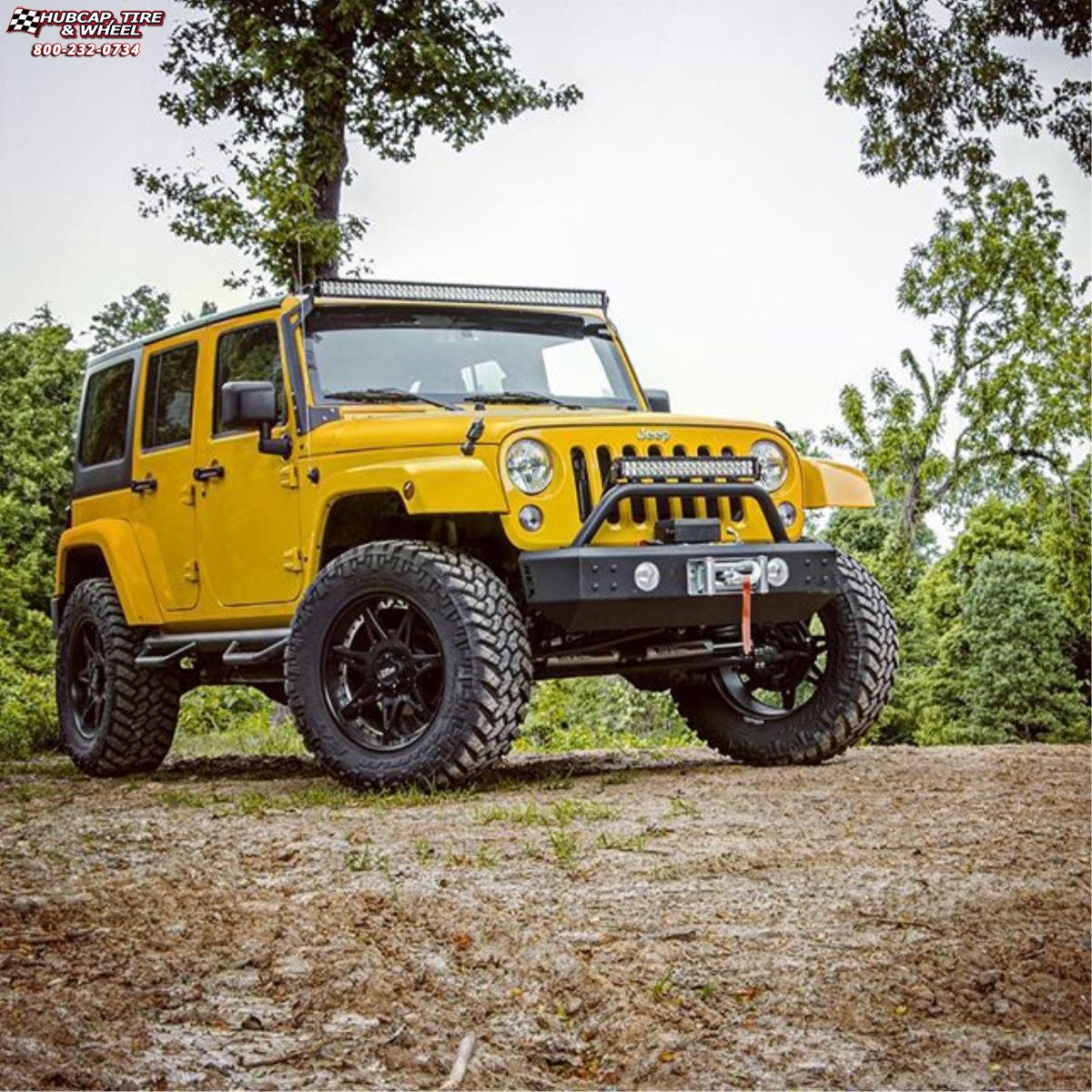 vehicle gallery/jeep wrangler moto metal mo961  Satin Black Silver Insert wheels and rims