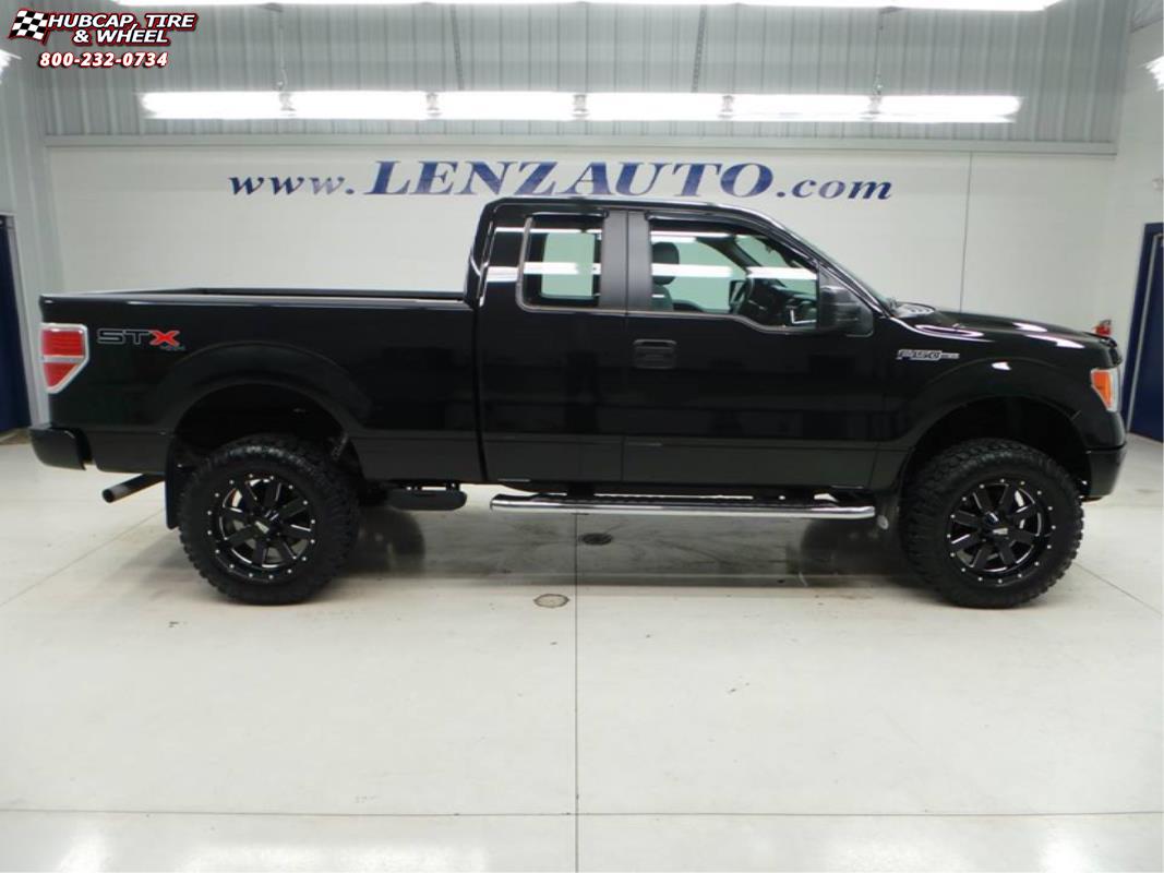 vehicle gallery/ford f 150 moto metal mo962  Gloss Black & Milled wheels and rims