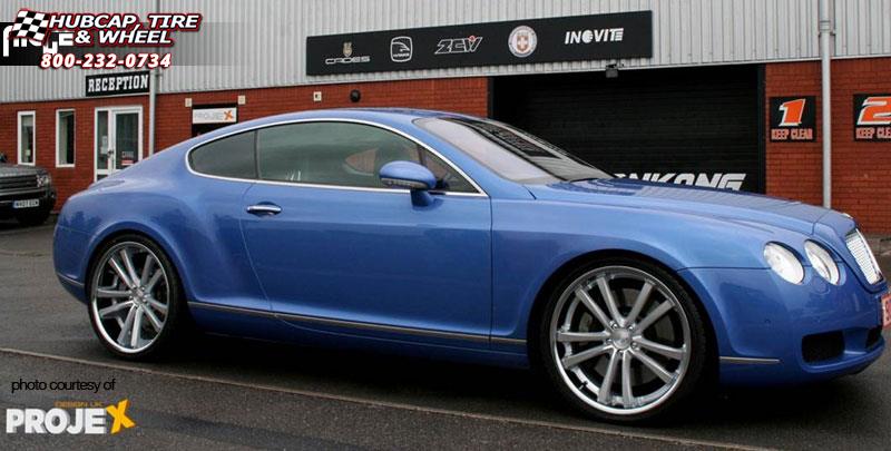 vehicle gallery/bentley gt coupe niche concourse m885 22x9  Matte Black/Chrome Stainless wheels and rims