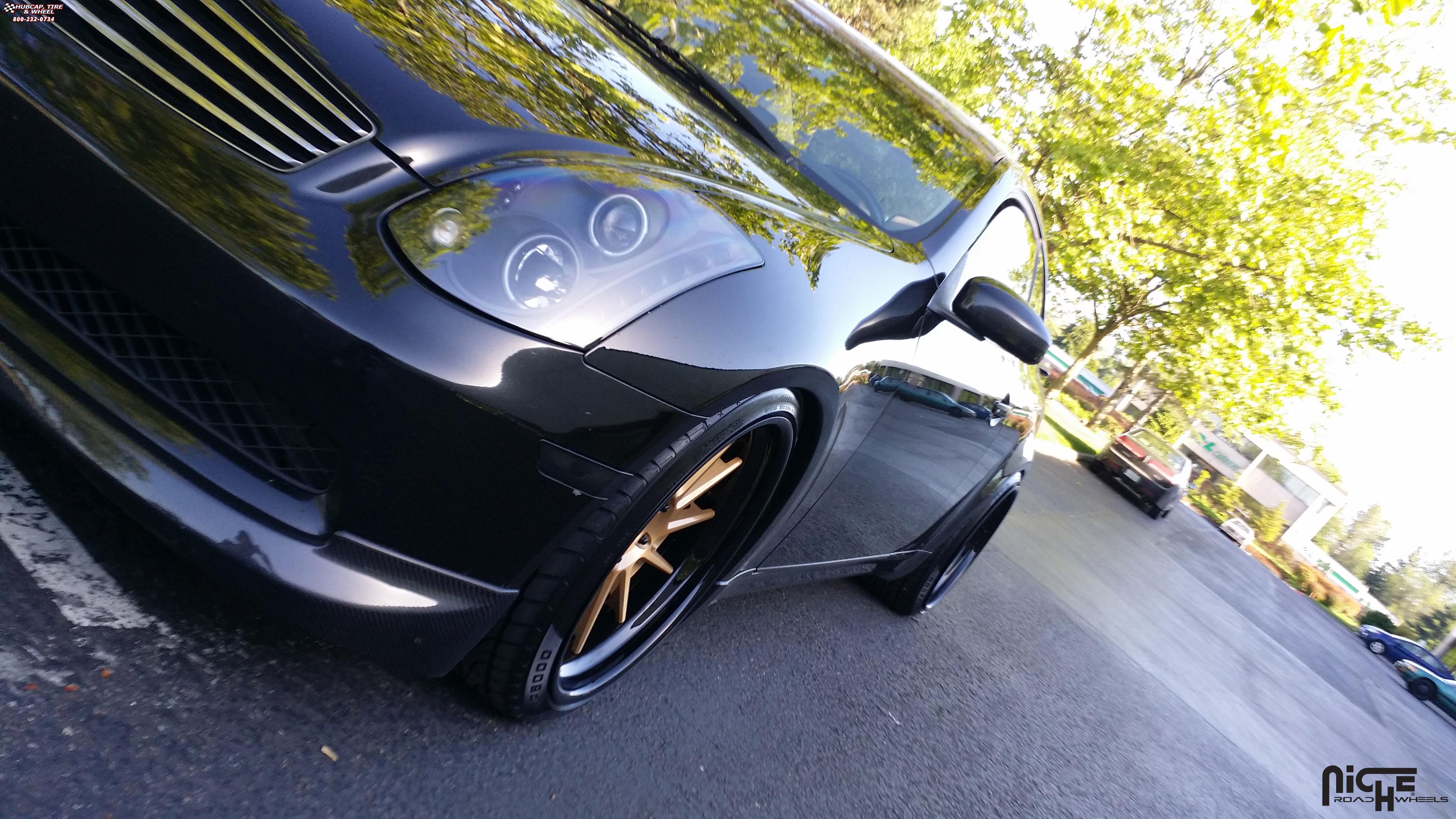 vehicle gallery/infiniti g35 niche surge 20x9  Brushed wheels and rims