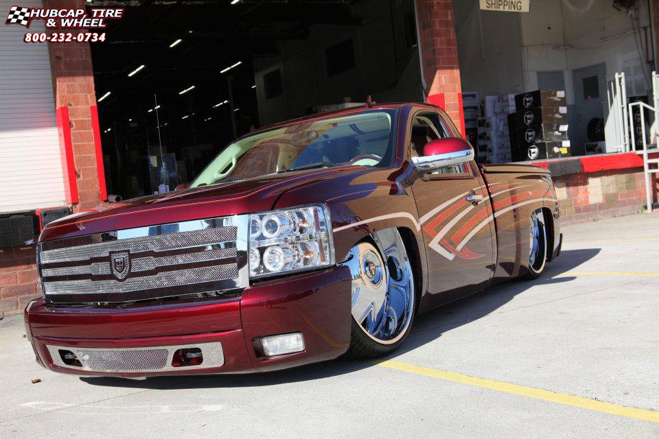 vehicle gallery/chevrolet silverado dub bandito s138  Chrome wheels and rims