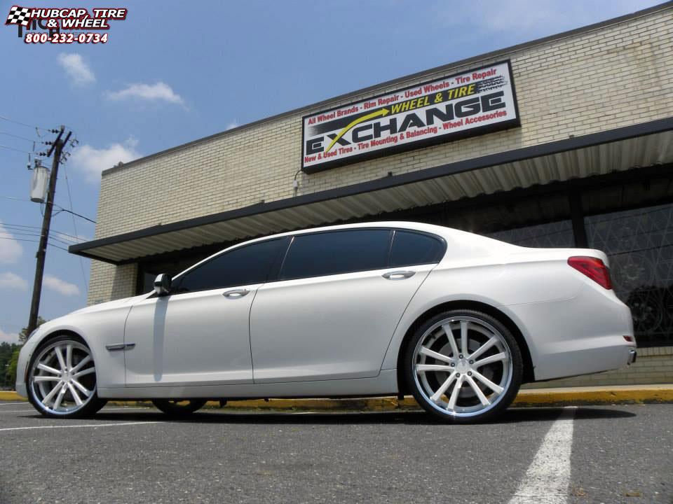 vehicle gallery/bmw 735i niche concourse m886  Silver & Machined/Chrome Stainless wheels and rims