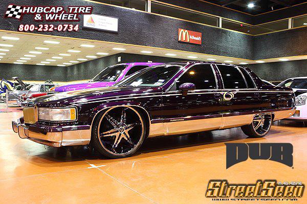 Cadillac Fleetwood Dub Big Homie Shooz S145 Chrome w/Black (Paintable ...