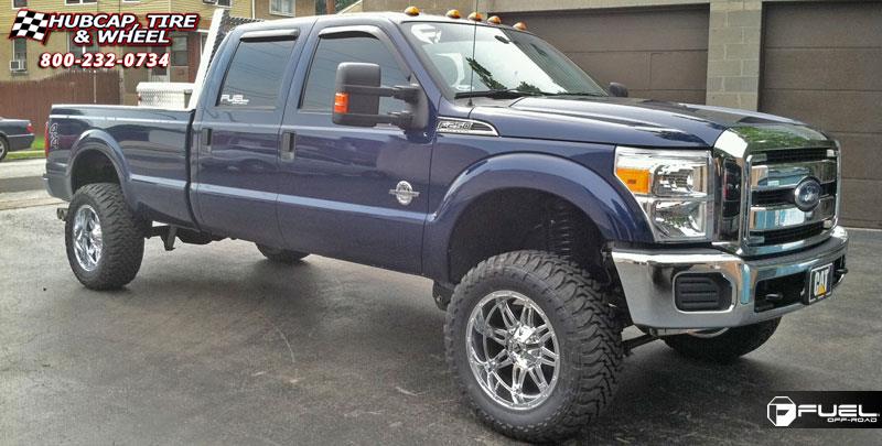 vehicle gallery/ford f 250 fuel hostage d530 20X10  Chrome wheels and rims