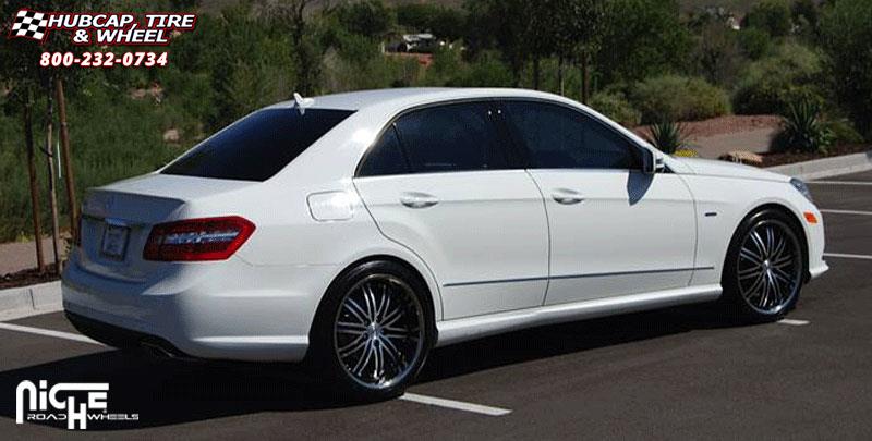 vehicle gallery/mercedes benz e class niche touring m878  Black & Machined/Chrome Rim wheels and rims