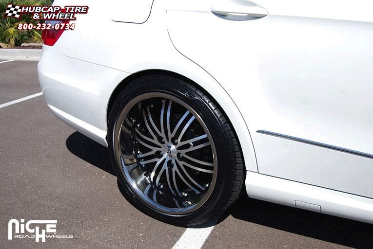 vehicle gallery/mercedes benz e class niche touring m878  Black & Machined/Chrome Rim wheels and rims