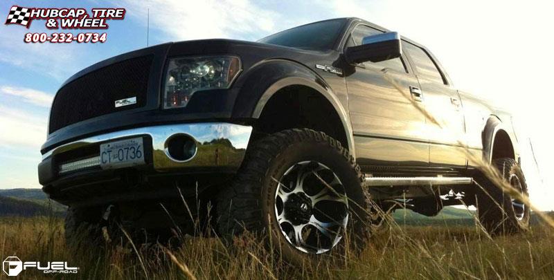 vehicle gallery/ford f 150 fuel dune d523 20X12  Black & Milled wheels and rims