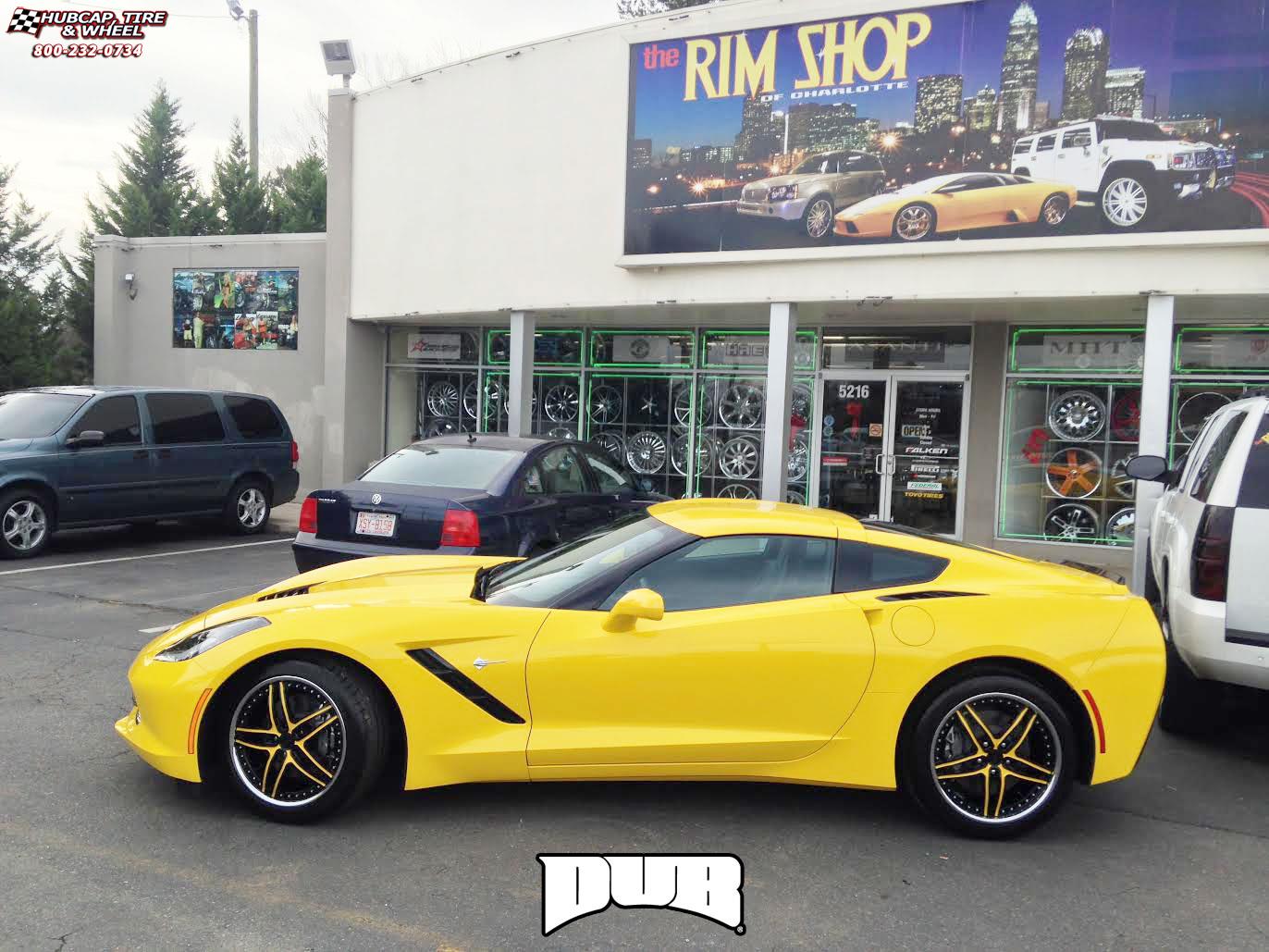 vehicle gallery/chevrolet corvette dub c16 axiom  Custom Color Finish wheels and rims